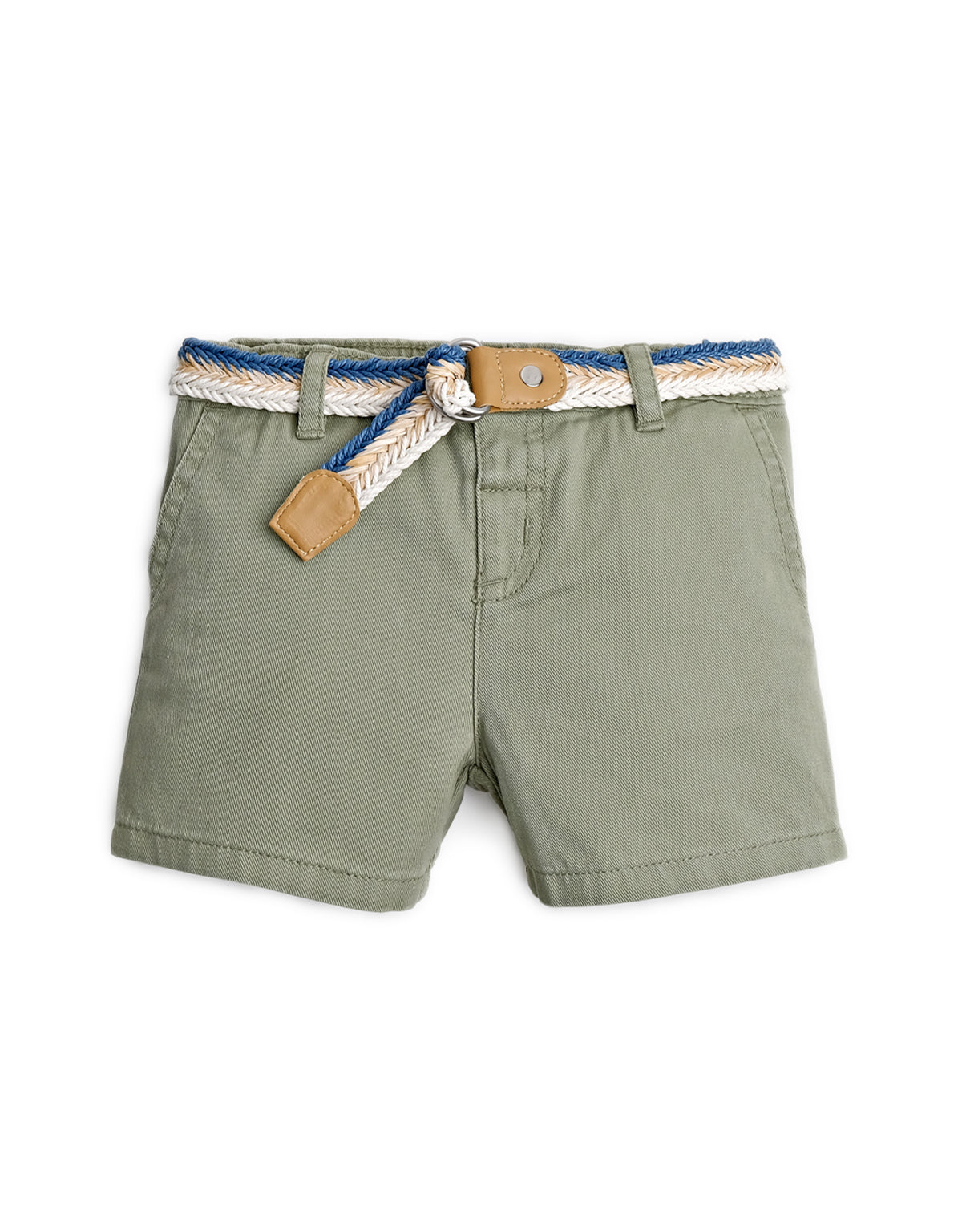 BABY BOYS RAFFIA BELT SHORTS