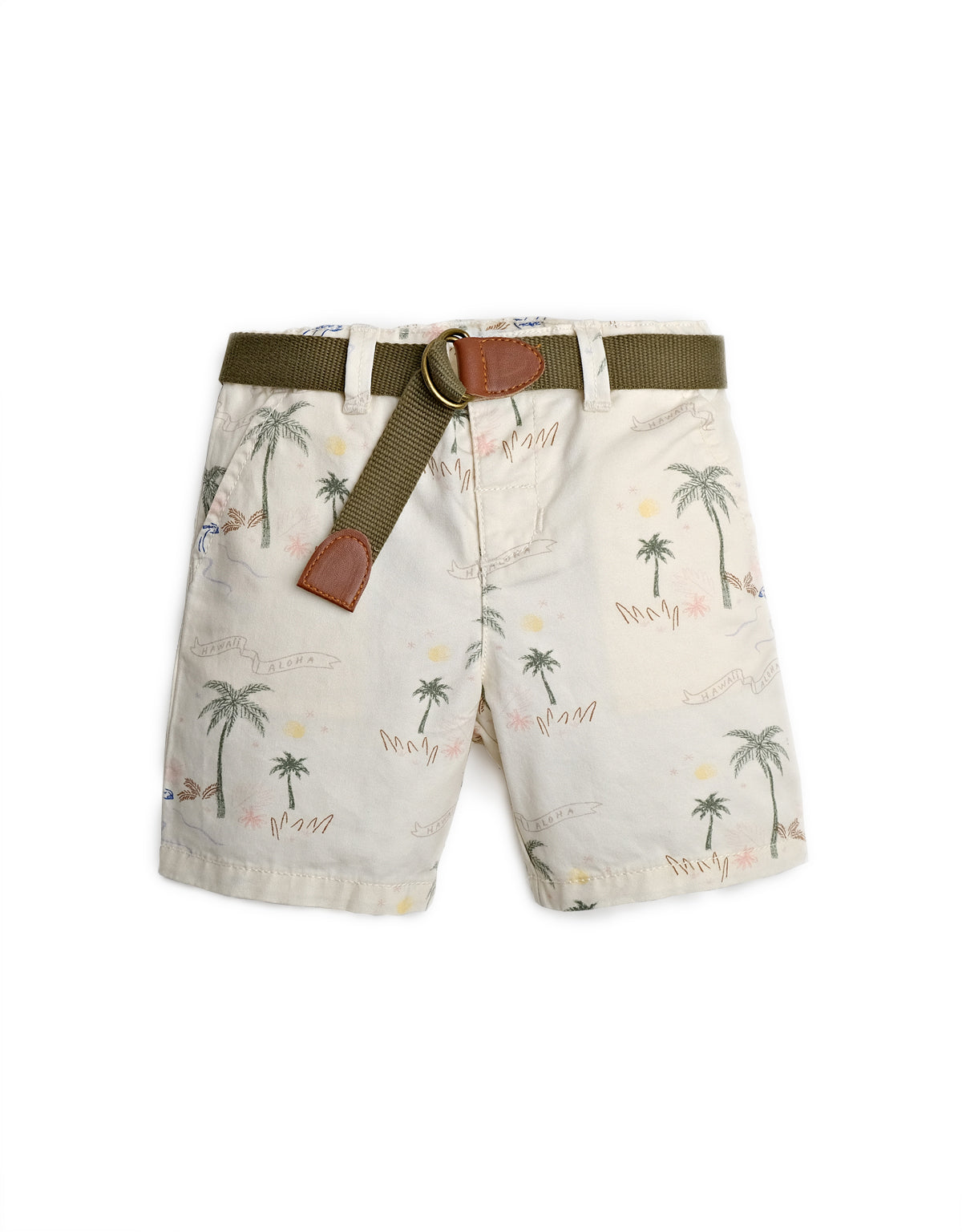 BABY BOYS ALOHA PRINT SHORTS