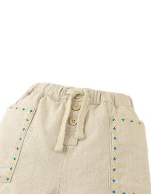 Baby Kurt Pull-On Shorts With Embroidered Details close-up detail