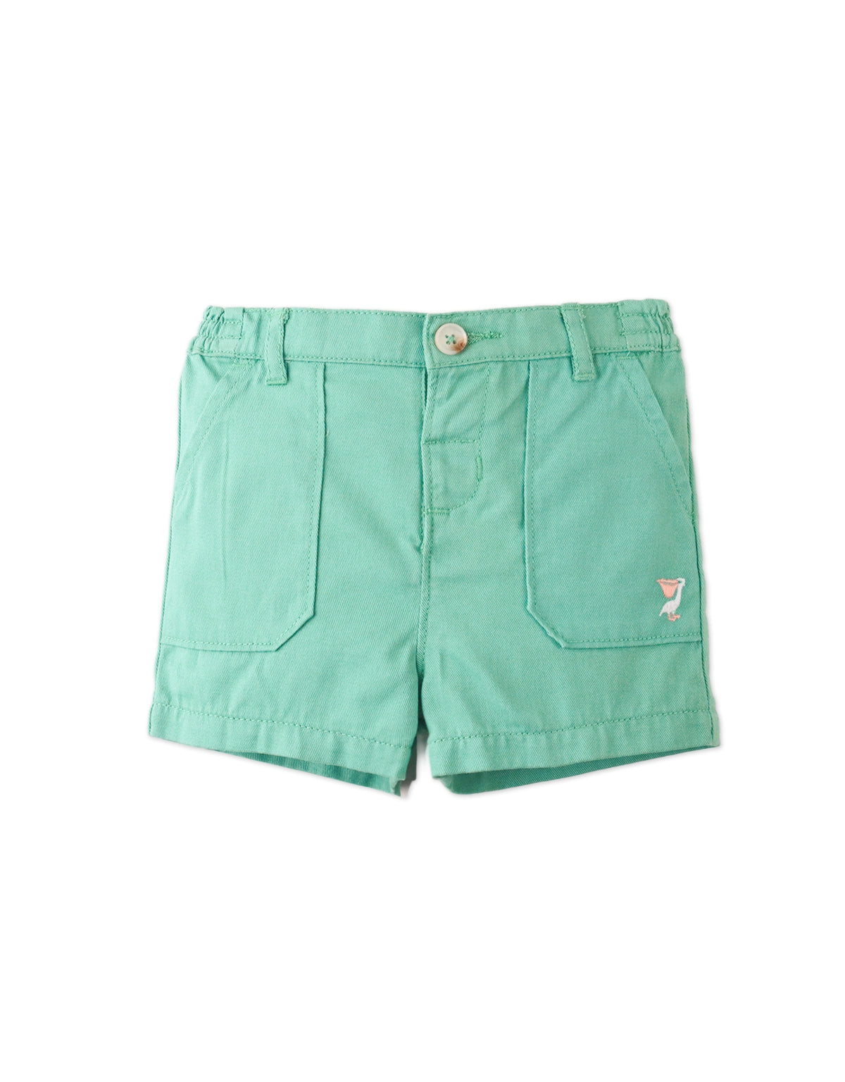 BABY ARRY EMBROIDERED PATCH POCKET SHORTS