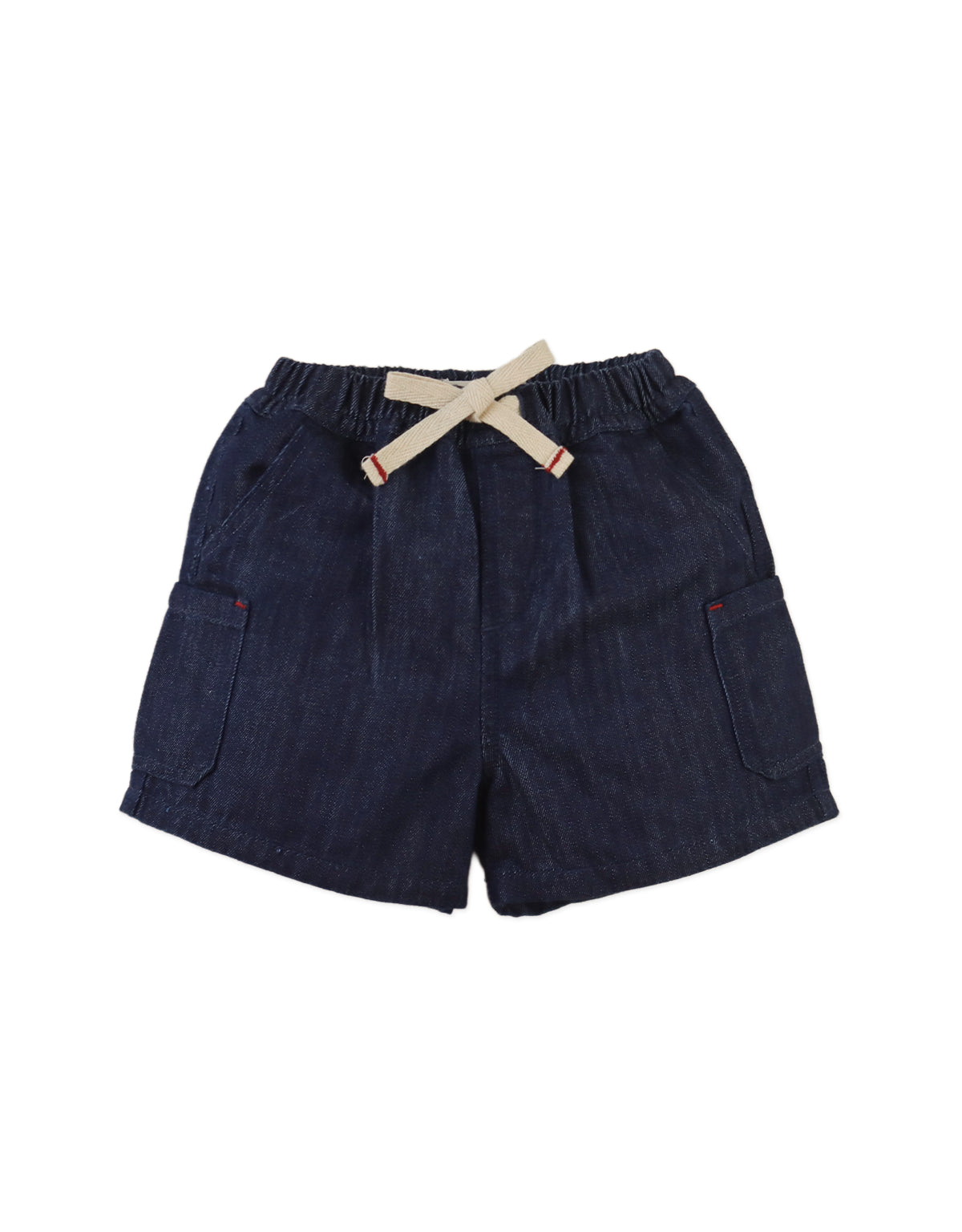 BABY GILES DENIM PULL- ON CARGO SHORTS