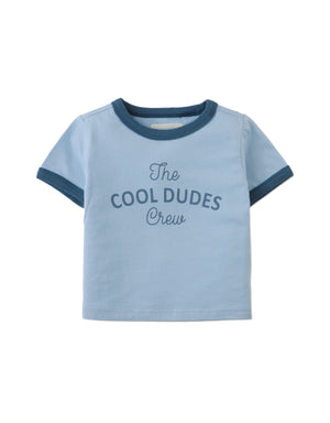 Baby Mathias Ringer Tee with Cool Dudes Graphic product photo