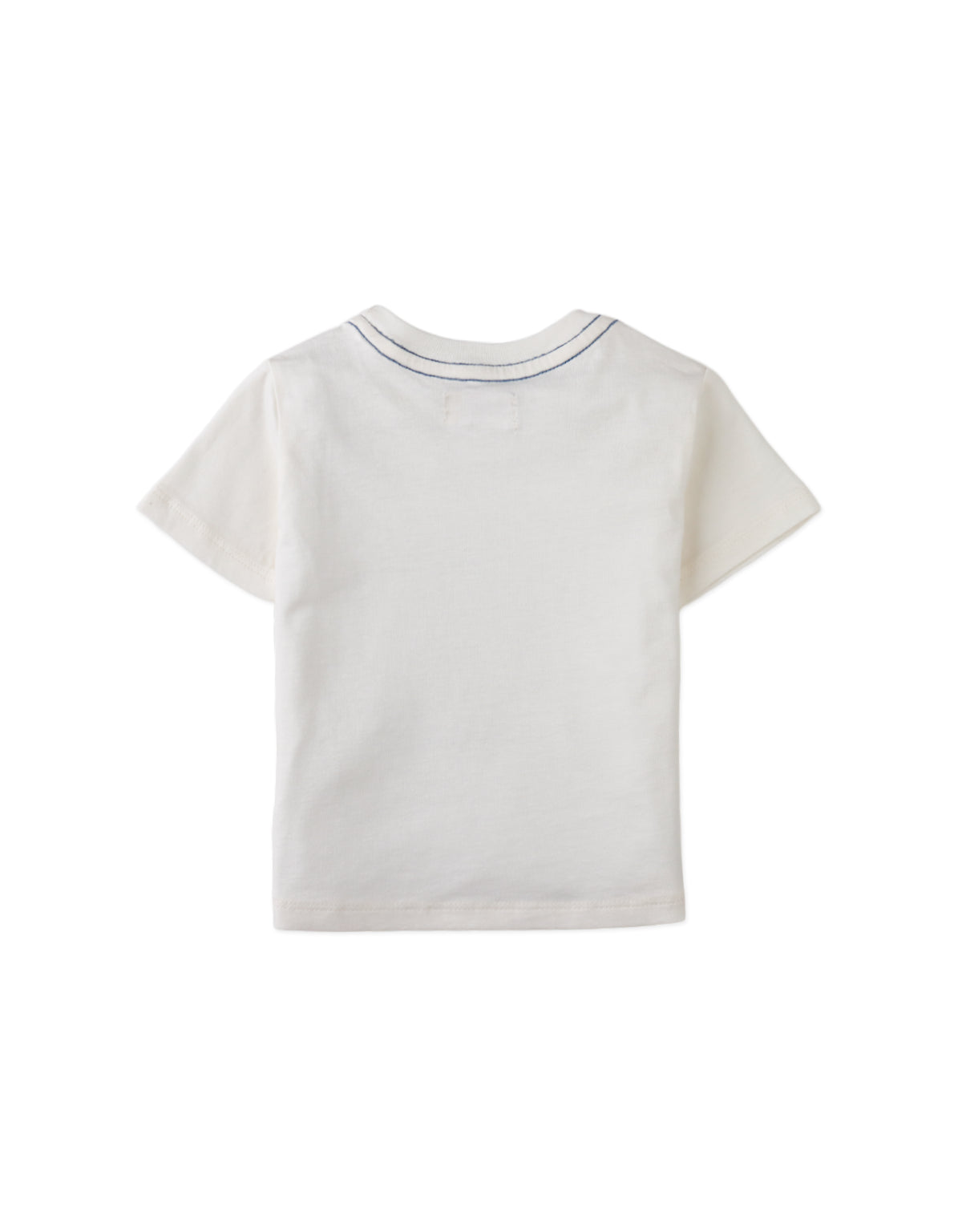 Full back photo of Baby Colby Graphic Tee in white, from the Holiday collection of Filipino kids fashion brand Gingersnaps Philippines.