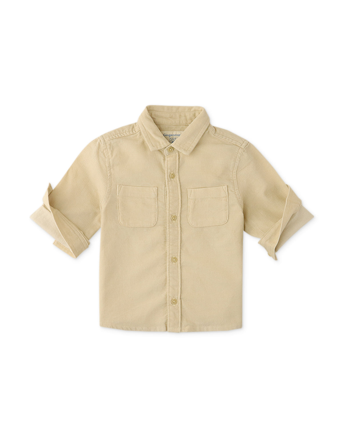 BABY BOYS CACTUS EMBROIDERED CORDUROY SHIRT