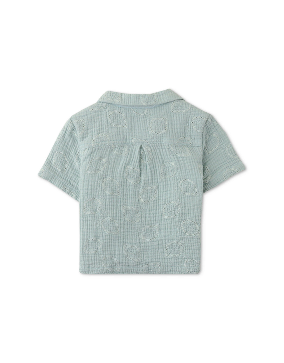 BABY BOYS VINES EYELET SHIRT