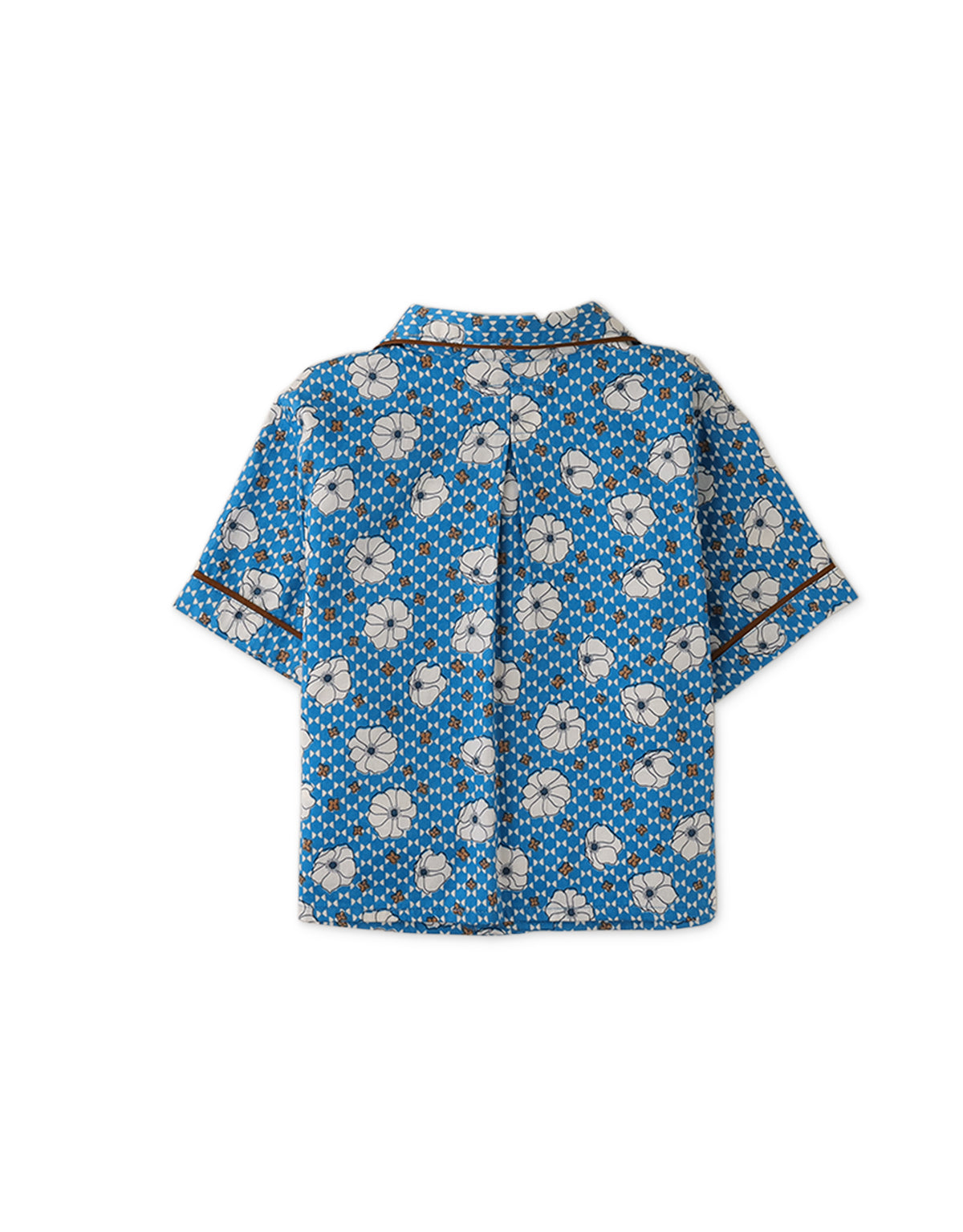 BABY BOYS FLORAL PANAMAN COLLARED SHIRT