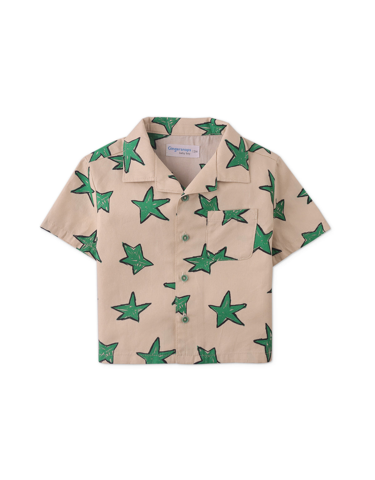 BABY DYLAN SHIRT IN STARS ALL-OVER PRINT