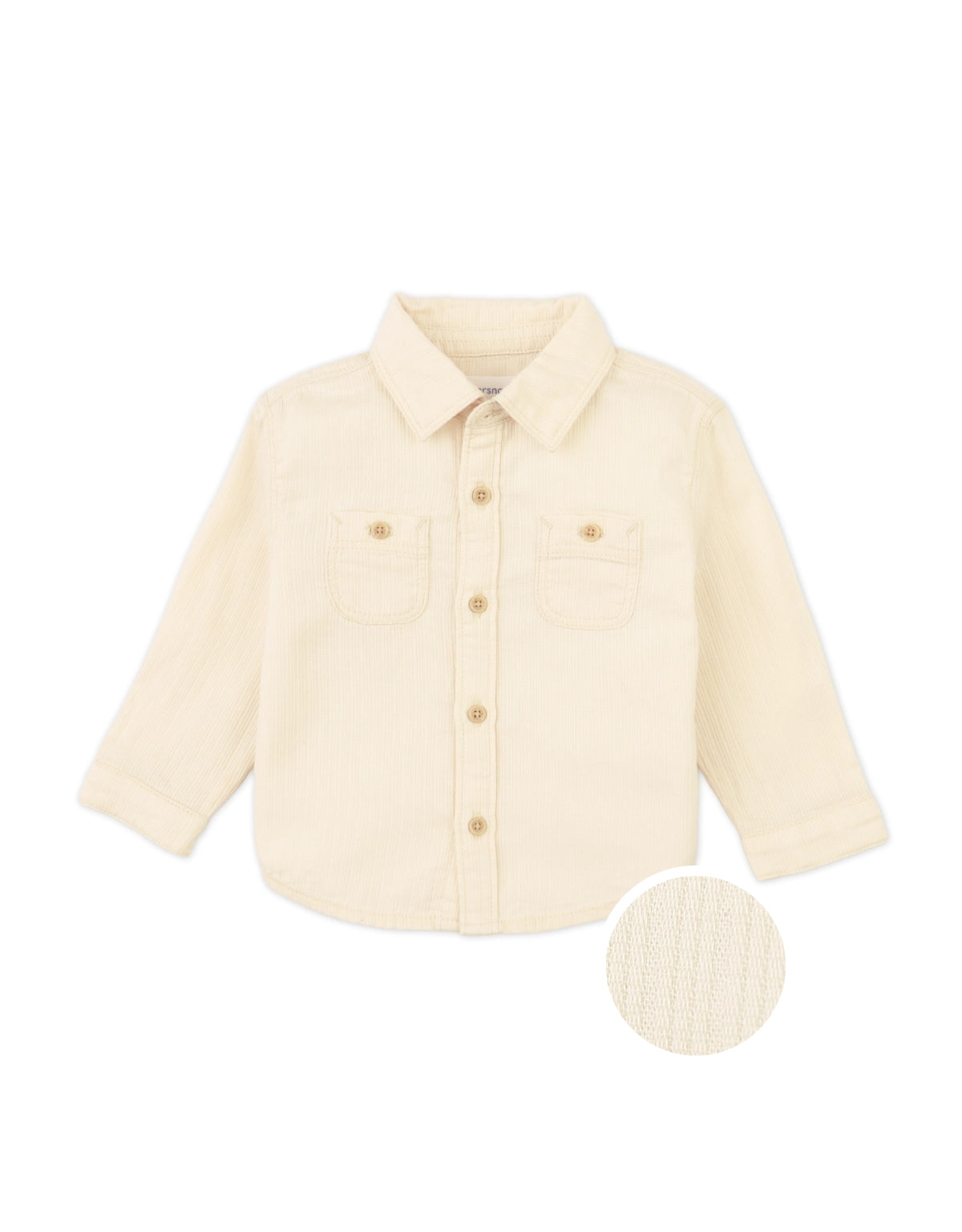 BABY GRAHAM SHIRT WITH TEXTURED STRIPES