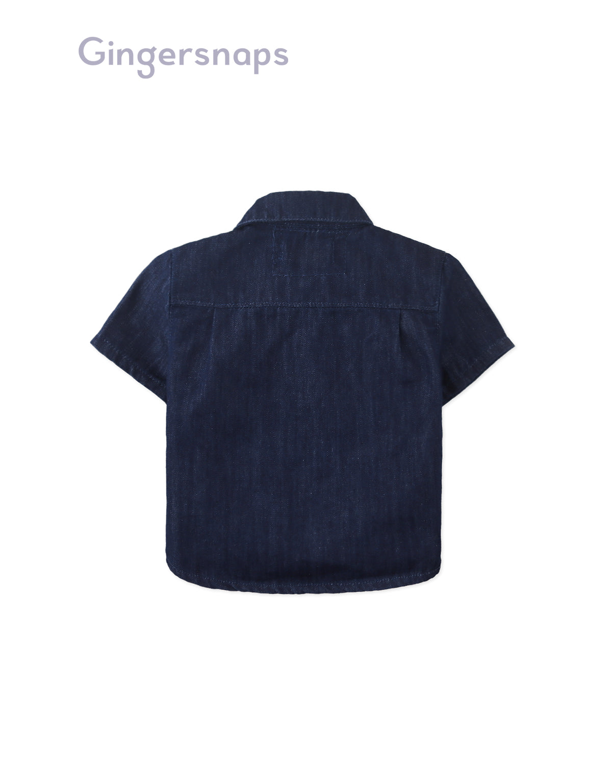 Baby Sidney Denim Shirt With Chinese- Style Buttons outfit styling