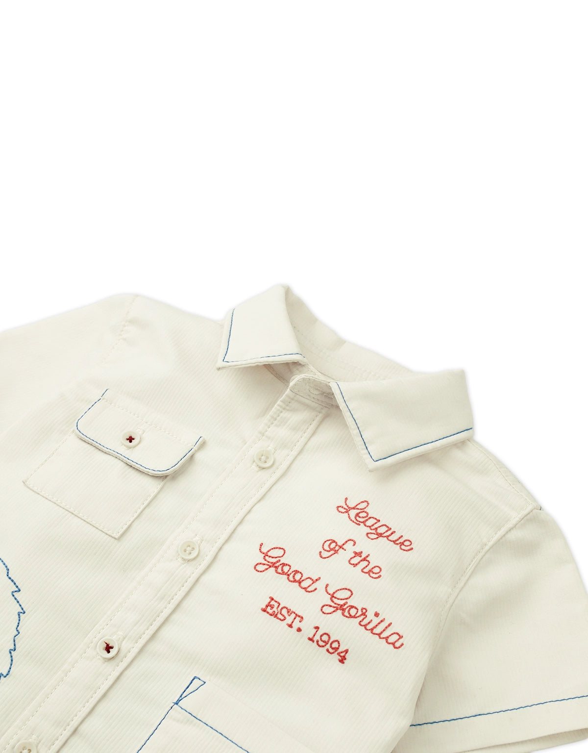 BABY ROGER SHIRT WITH GORILLA EMBROIDERY