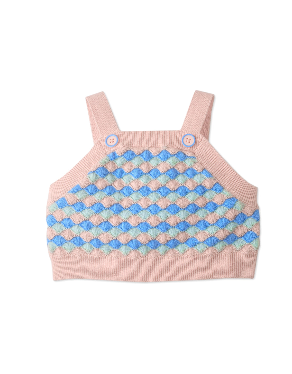 BABY GIRLS STRIPEY SHELL KNIT TOP