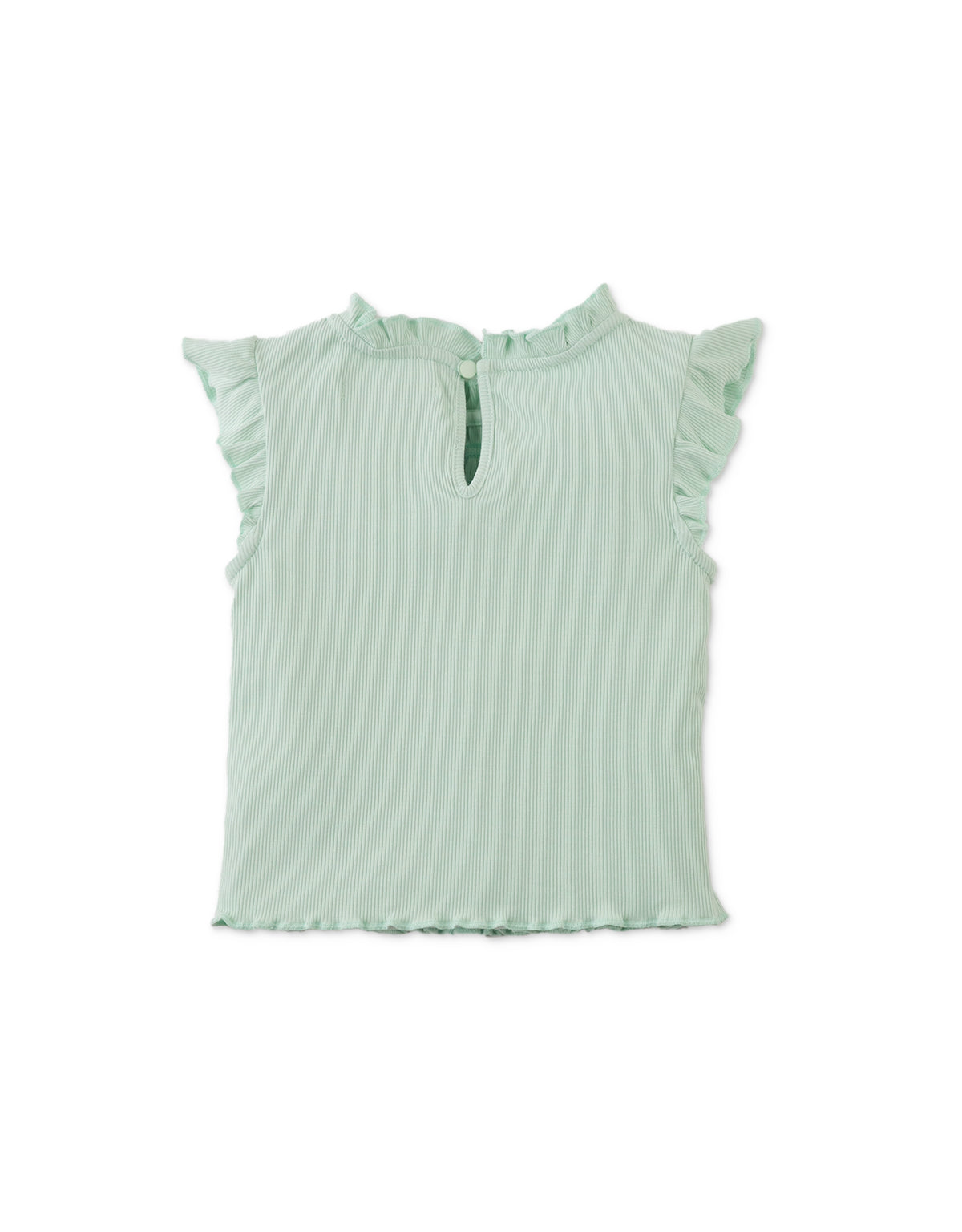 BABY GIRLS MAYA SMOCKED RIBBED TOP