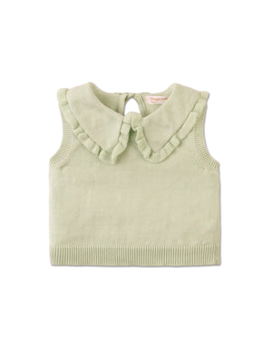 Baby Ygritte Sleeveless Knited Top With Collar product photo