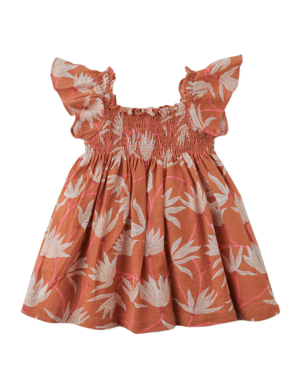 BABY CAMILLA A-LINE DRESS WITH SMOCKING DETAILS Gingersnaps BABY CAMILLA A-LINE DRESS WITH SMOCKING DETAILS Gingersnaps
