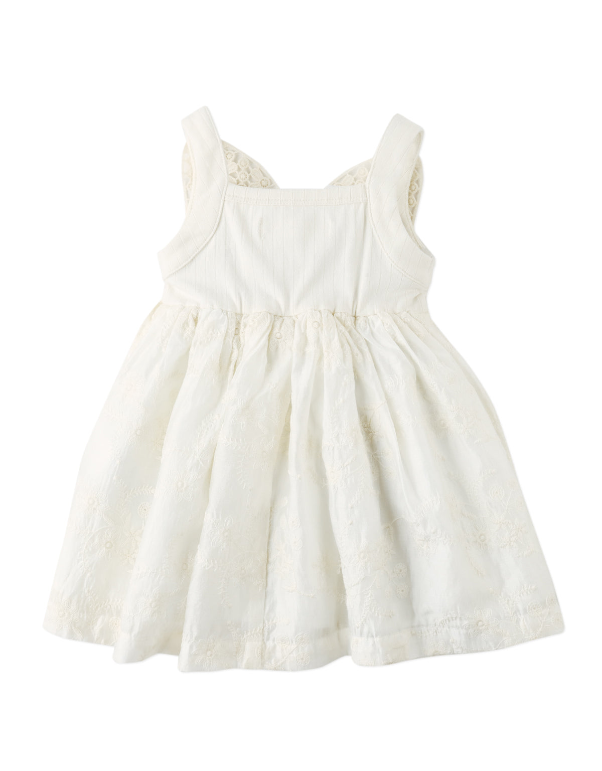 Baby Gabrielle Eyelet Dress with Crochet Butterfly Appliqué outfit styling