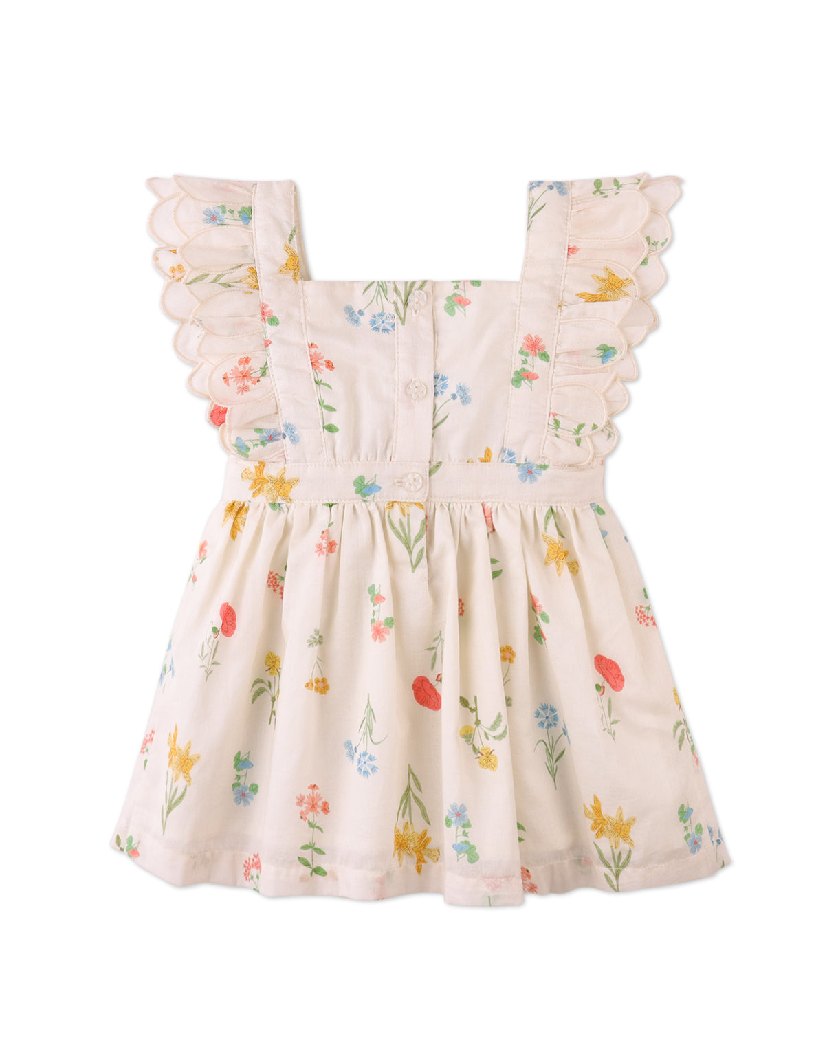 Baby Chisa Dress with Embroidered Petal Ruffle Sleeves outfit styling