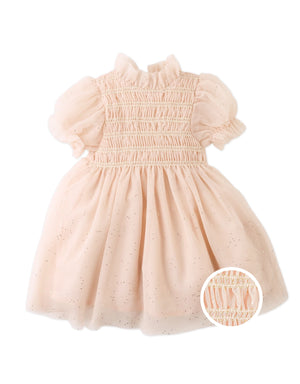 Baby Melissandre Puff Sleeved Dress With Back Ribbon product photo