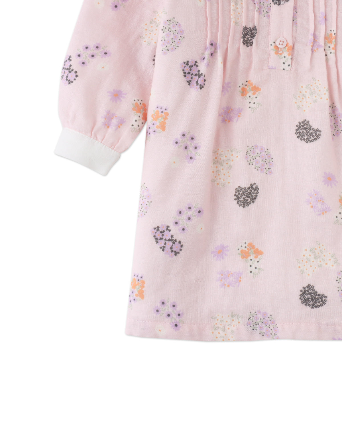 Baby Ingrid Long Sleeves Dress Purplefield Embroidered Collar style detail