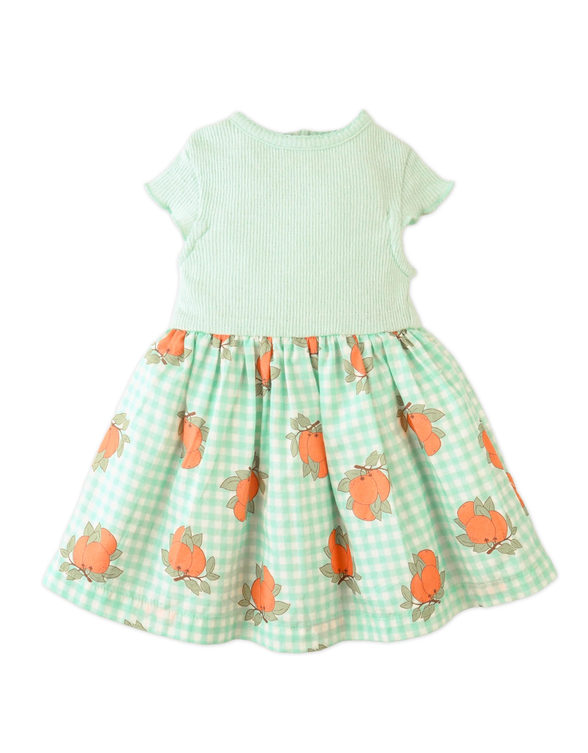 BABY JESSIE POINTELLE TOP AND POPLIN DRESS
