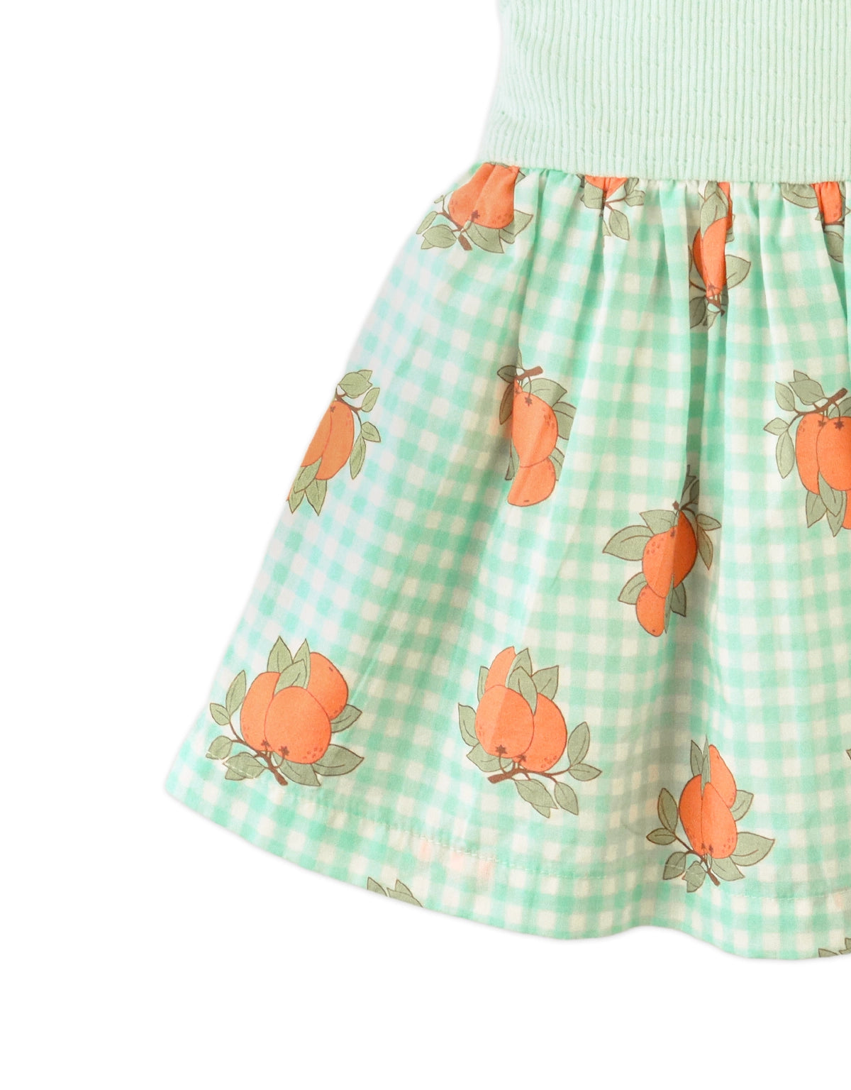Baby Jessie Pointelle Top And Poplin Dress style detail