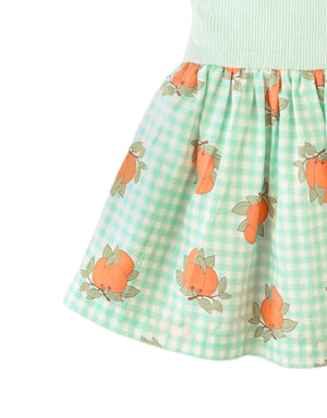 Baby Jessie Pointelle Top And Poplin Dress style detail