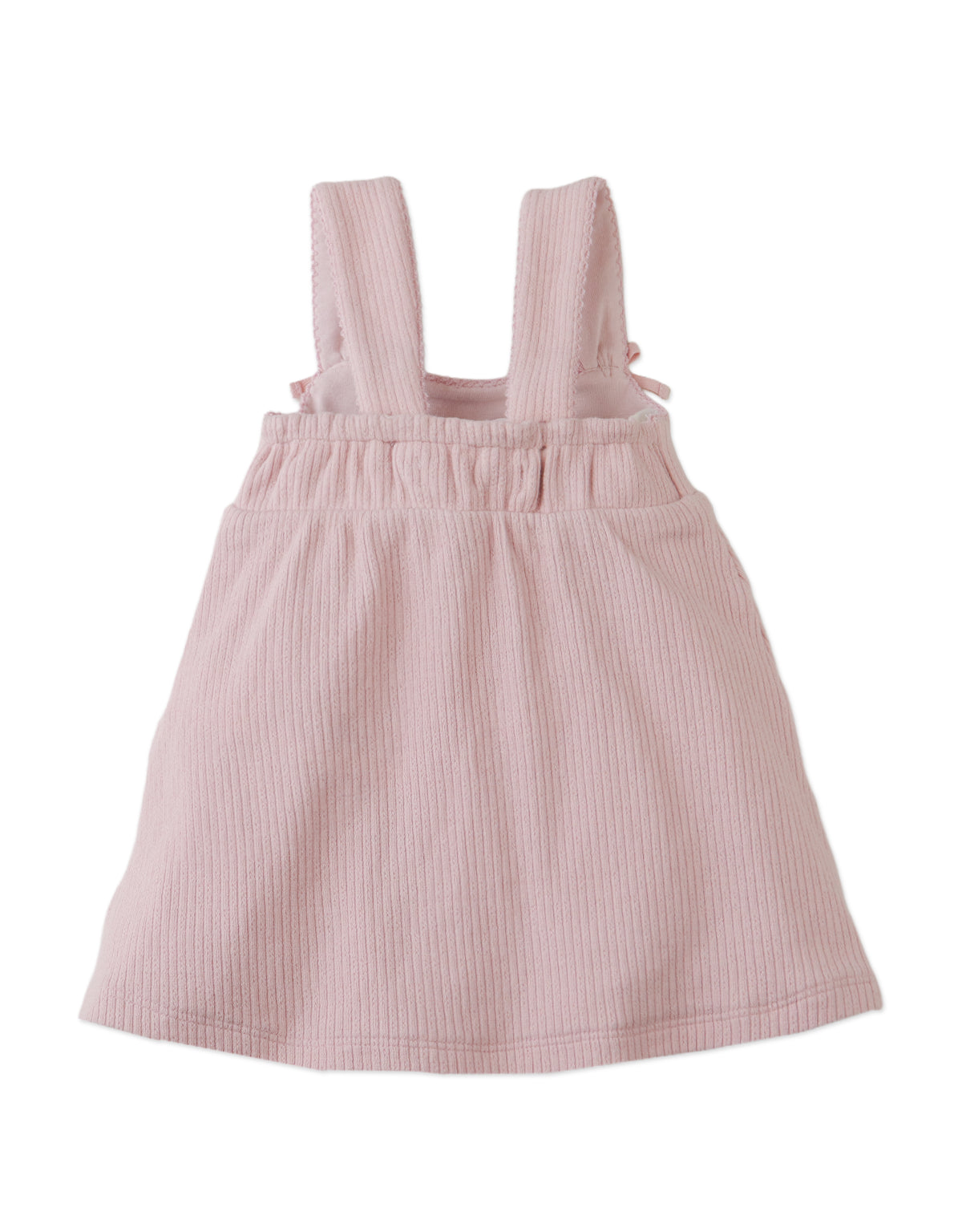 Full back photo of Baby Colette Dress with bow ties on straps, from the Holiday collection of Filipino kids fashion brand Gingersnaps Philippines.