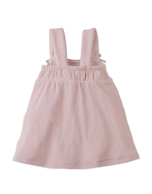 Full back photo of Baby Colette Dress with bow ties on straps, from the Holiday collection of Filipino kids fashion brand Gingersnaps Philippines.