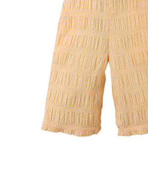 Baby Cocona Checkered Jumpsuit with Embroidery style detail