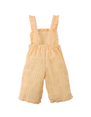 Baby Cocona Checkered Jumpsuit with Embroidery outfit styling
