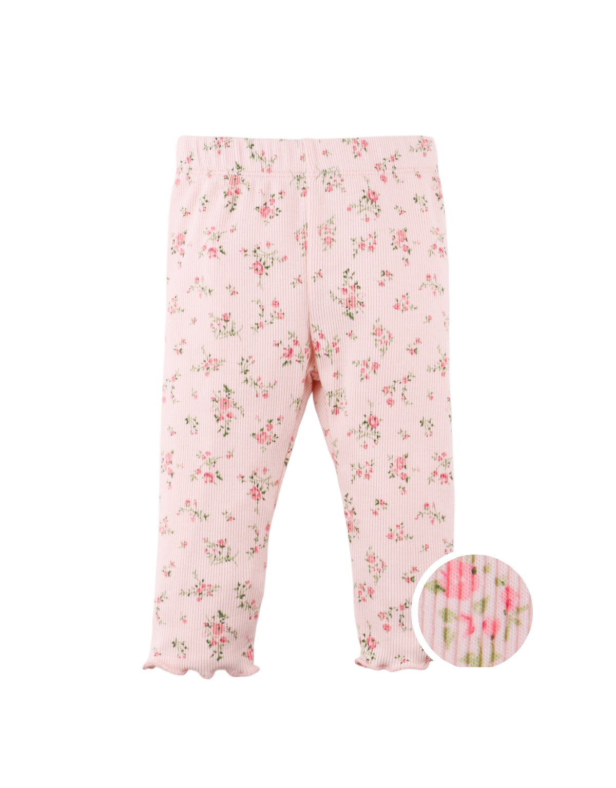 BABY DARA ALL-OVER PRINT RIBBED LEGGINGS