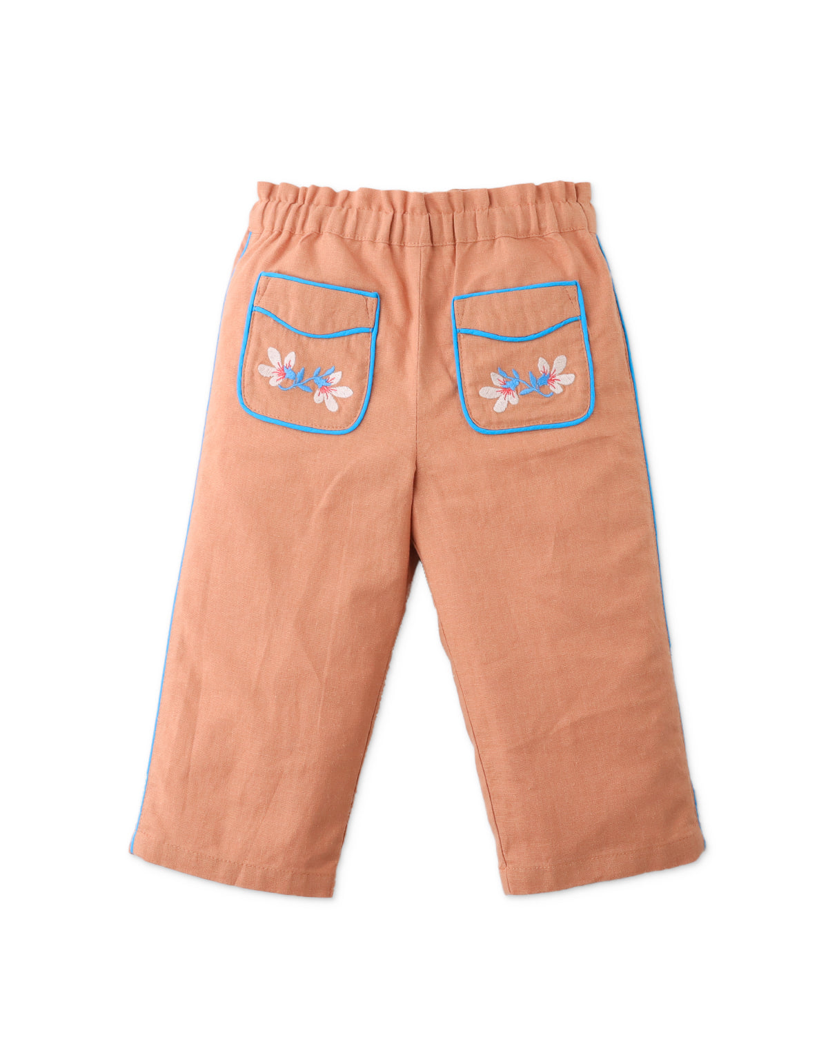 BABY GIRLS AUBREY PANTS WITH EMBROIDERY ON POCKETS