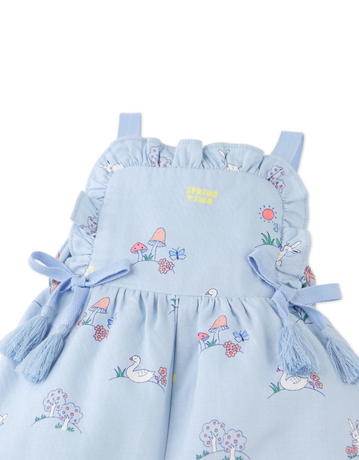 Baby Harvey All- Over Print Bubble Playsuit with Ribbon Ties