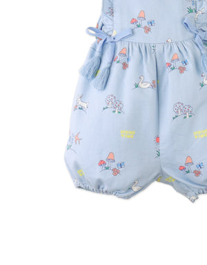 Baby Harvey All- Over Print Bubble Playsuit with Ribbon Ties style detail