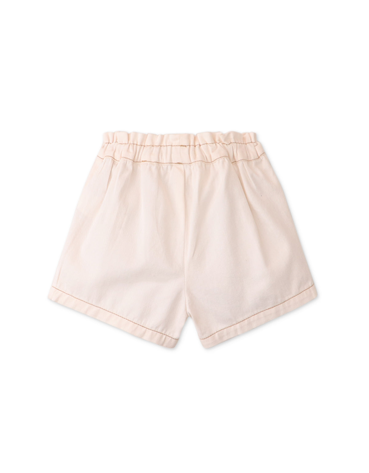 BABY GIRLS PAPER BAG SHORTS WITH RUFFLES ON POCKETS