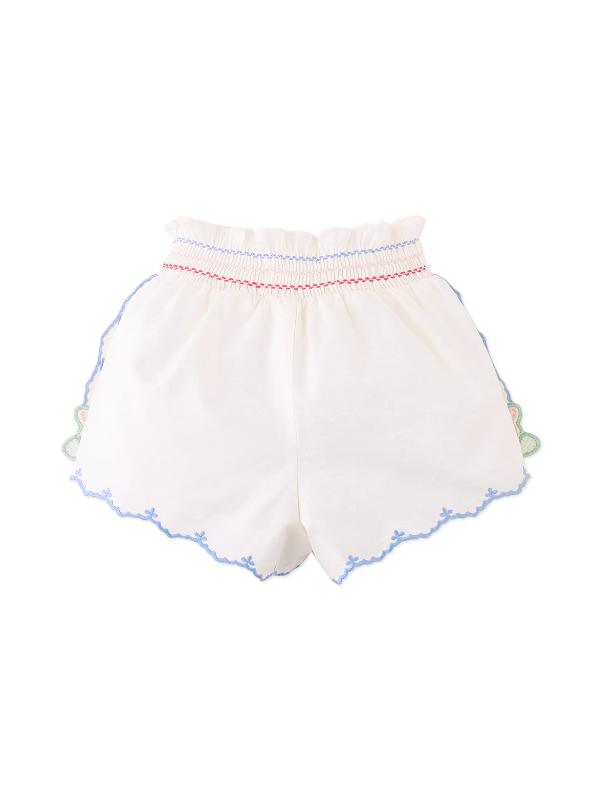 Baby Jisoo Shorts with Scalloped Edges & Butterfly Embroidery outfit styling
