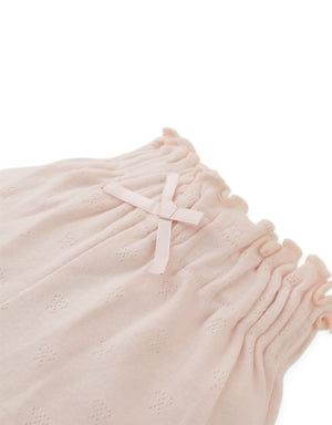 Baby Faye Shorts With Waistband And Bow Applique style detail
