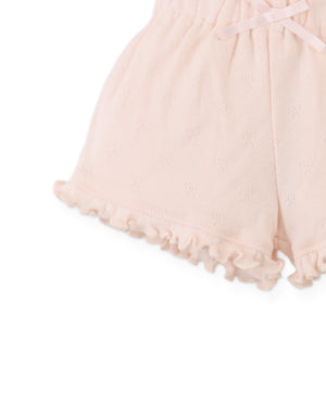 Baby Faye Shorts With Waistband And Bow Applique close-up detail