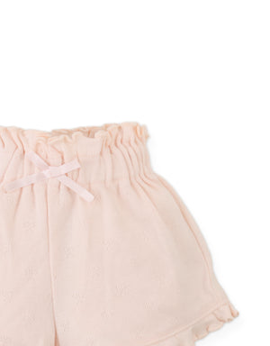 Baby Faye Shorts With Waistband And Bow Applique outfit styling