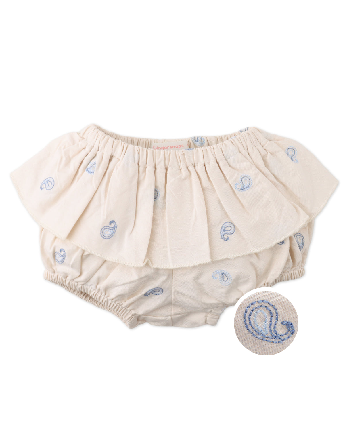 BABY CATHERINE BLOOMERS WITH PEPLUM WAIST