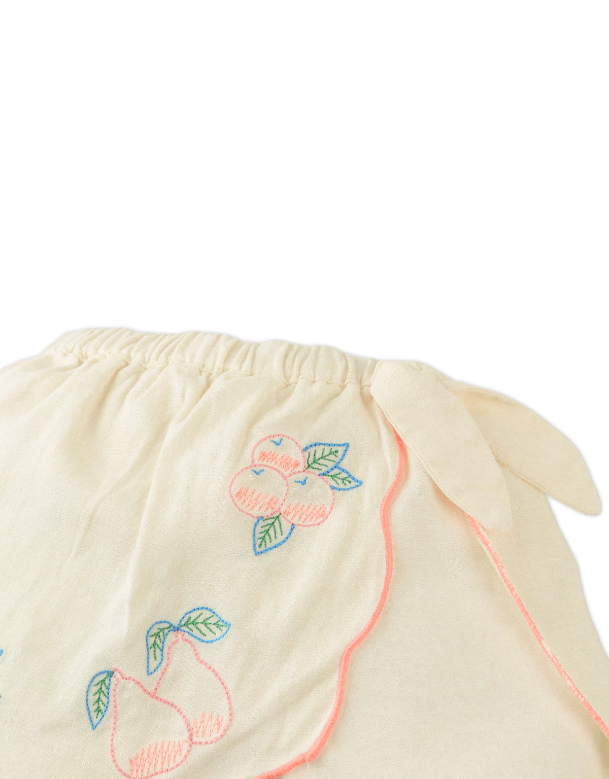 BABY MISSANDEI SKORT WITH FRUIT EMBROIDERED APPLIQUÉ