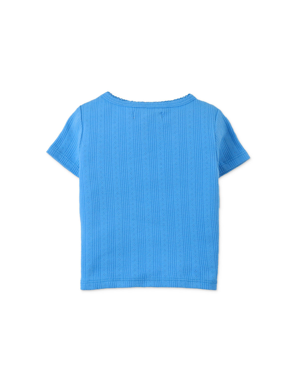 BABY GIRLS JACINTH RIBBED TEE WITH CHERRY BULLION EMBROIDERY