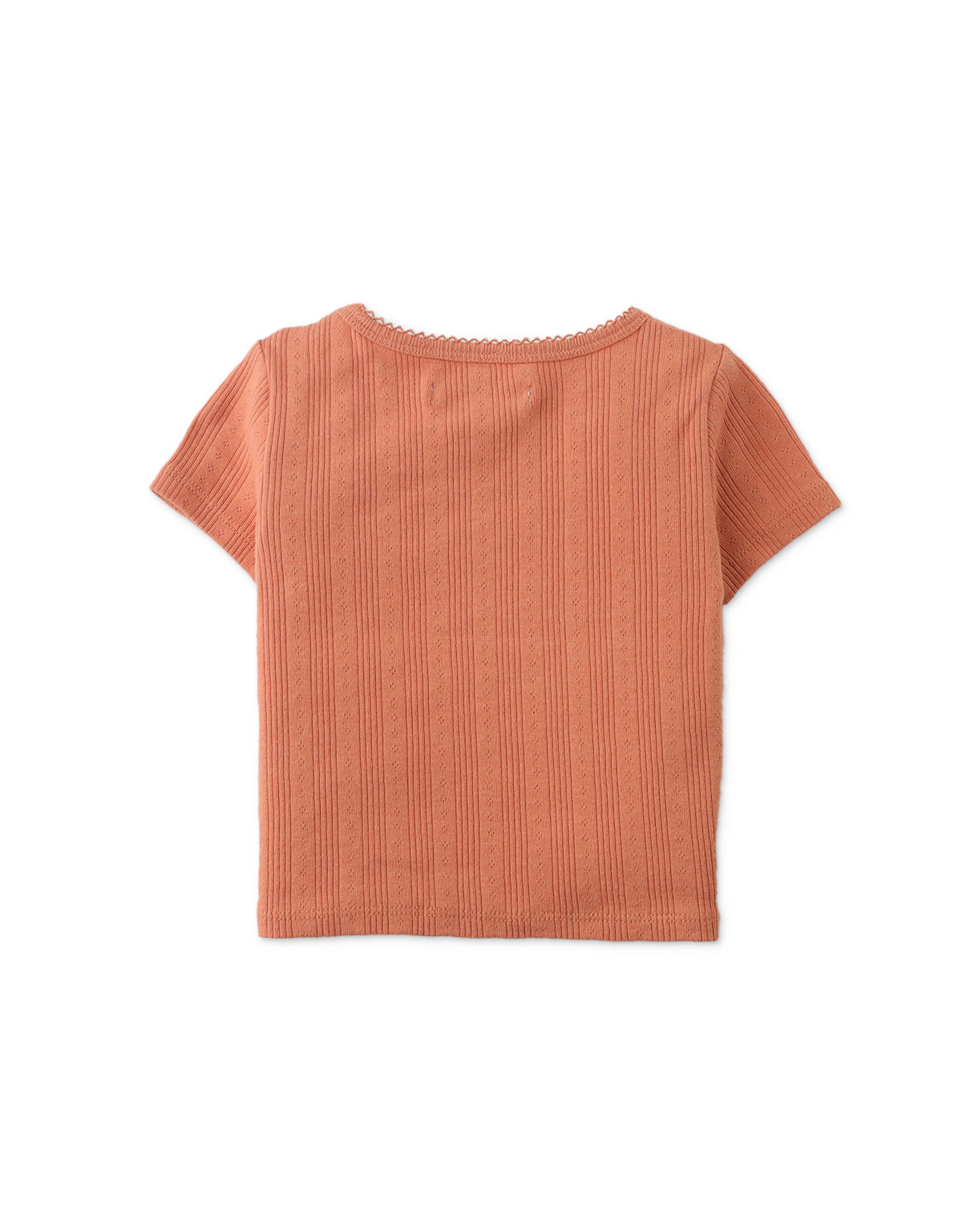 BABY GIRLS HAZEL RIBBED TEE WITH  CHERRY BULLION EMBROIDERY