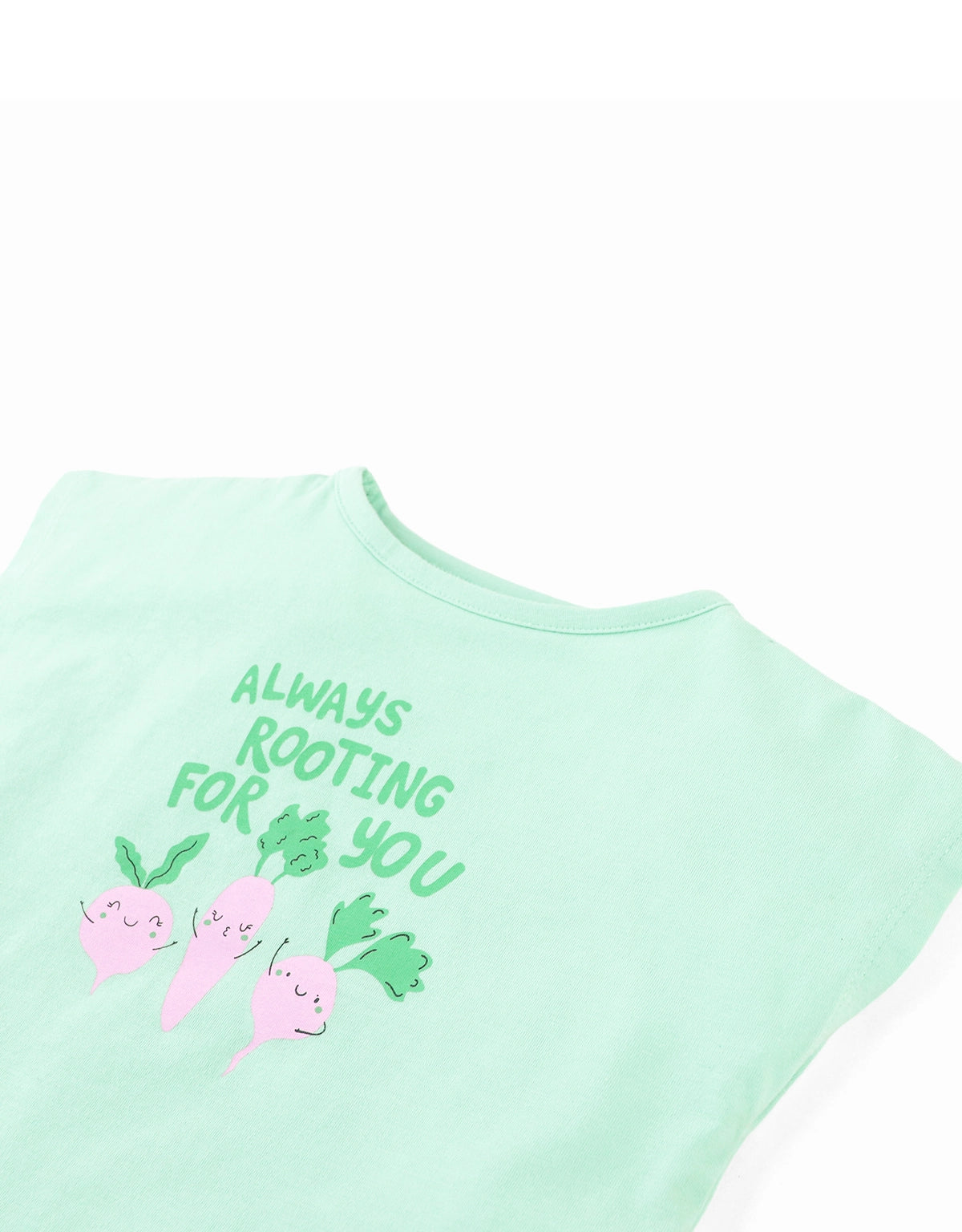 Baby Helena Graphic Tee with Veggies Print
