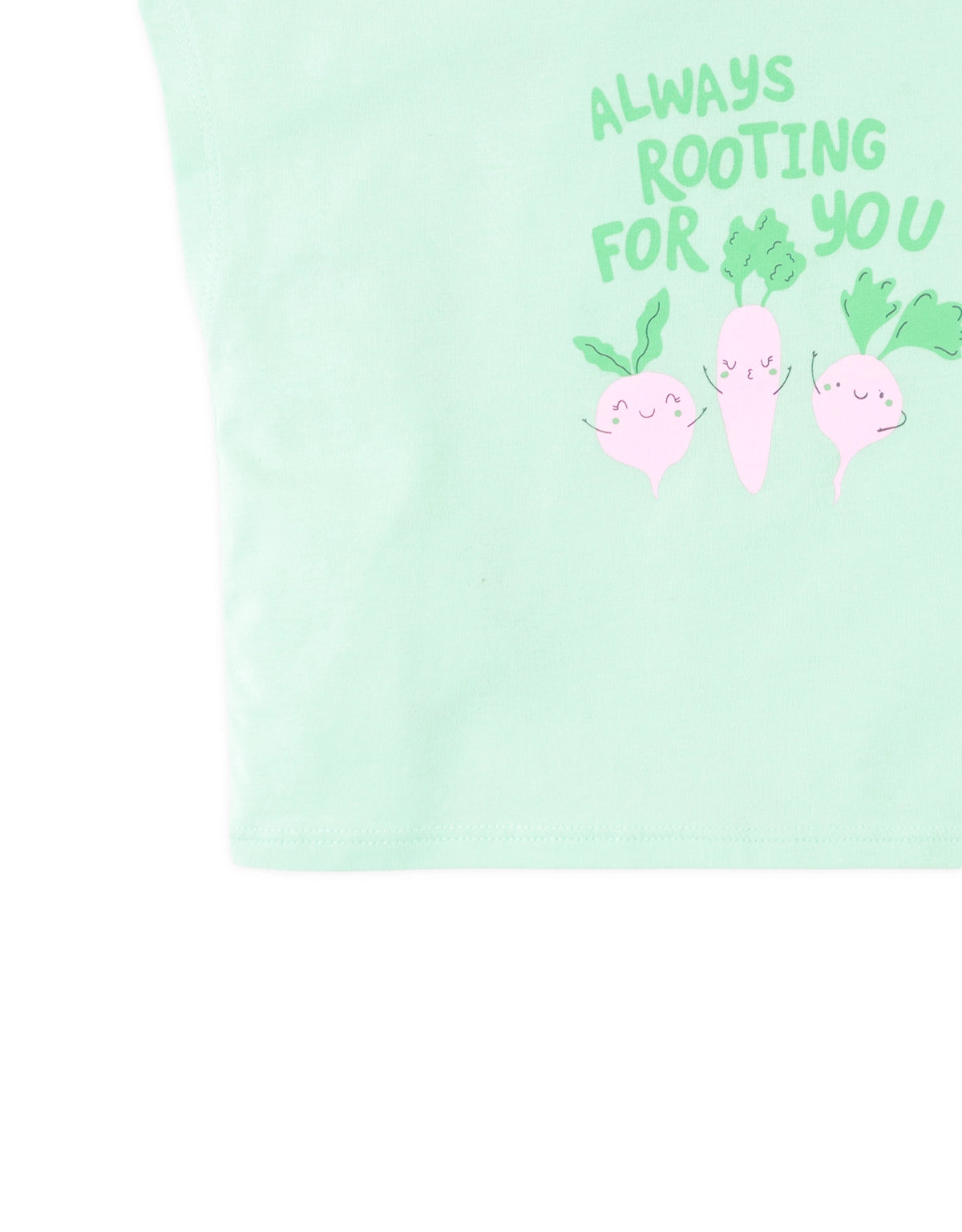 Baby Helena Graphic Tee with Veggies Print style detail