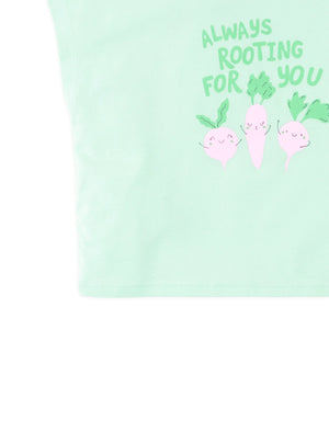 Baby Helena Graphic Tee with Veggies Print style detail