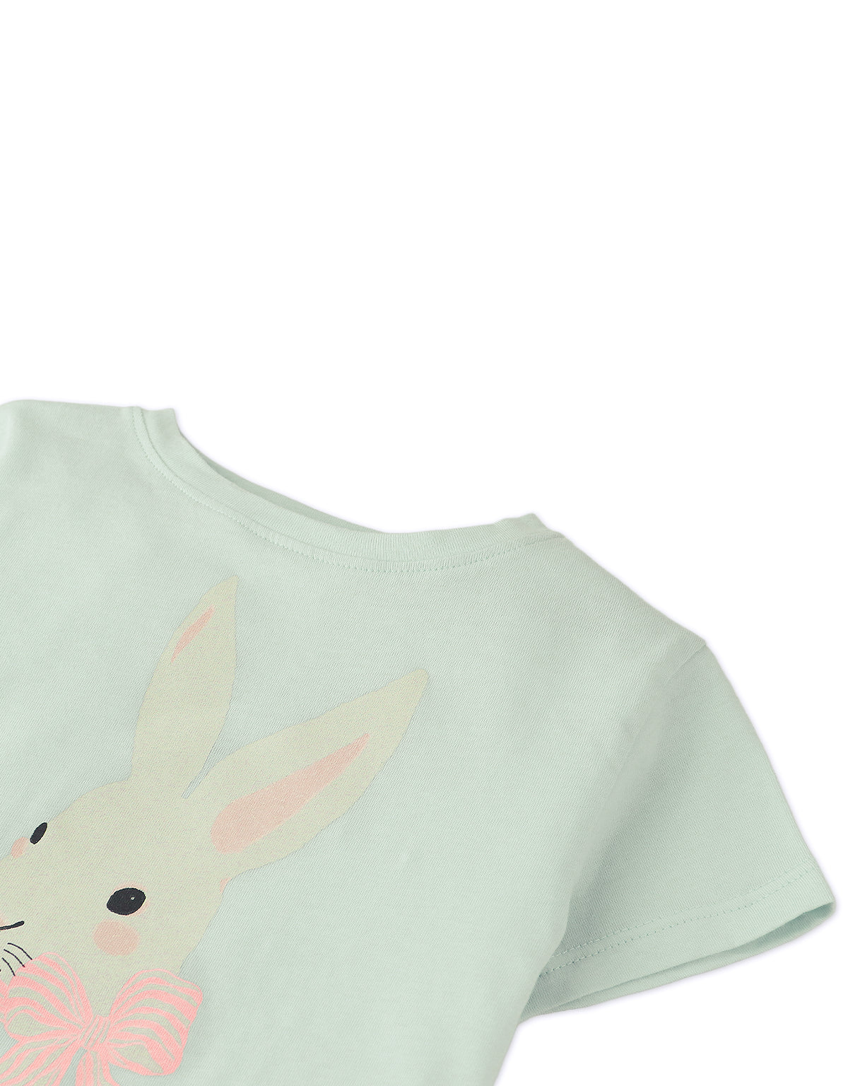 BABY LACY T-SHIRT WITH BUNNY PRINT