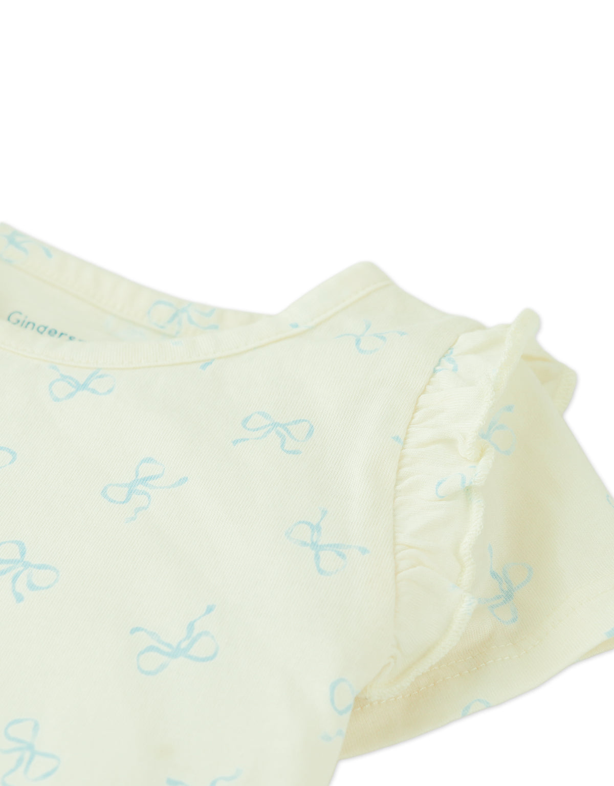 BABY CELINE ALL-OVER PRINT T-SHIRT WITH RUFFLES