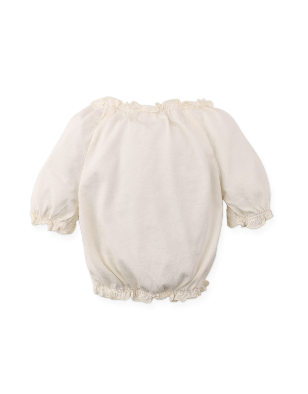 Baby Maru T-Shirt With Puff Sleeves And Cat Graphics outfit styling