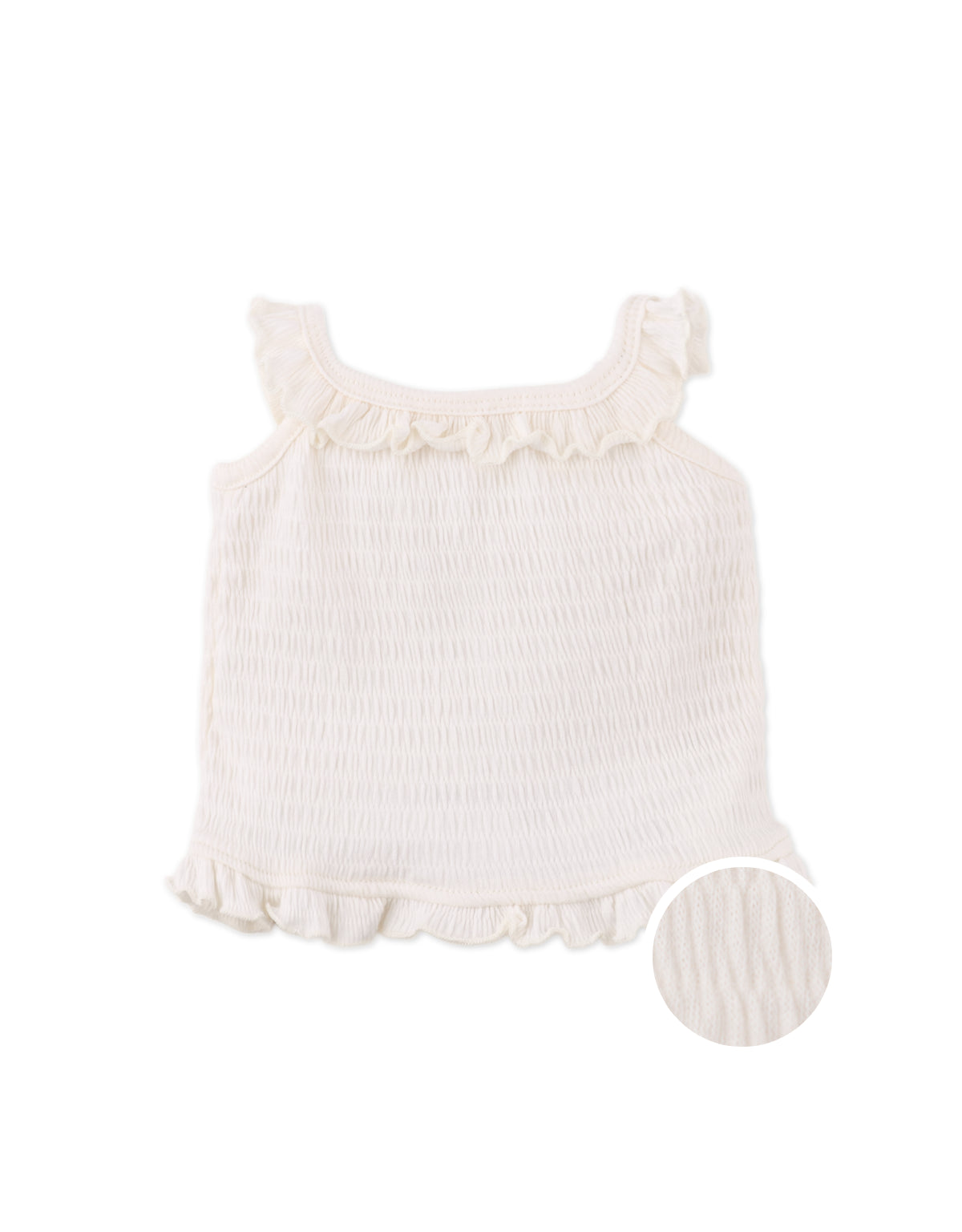BABY TERESA SMOCKED TOP WITH RUFFLES