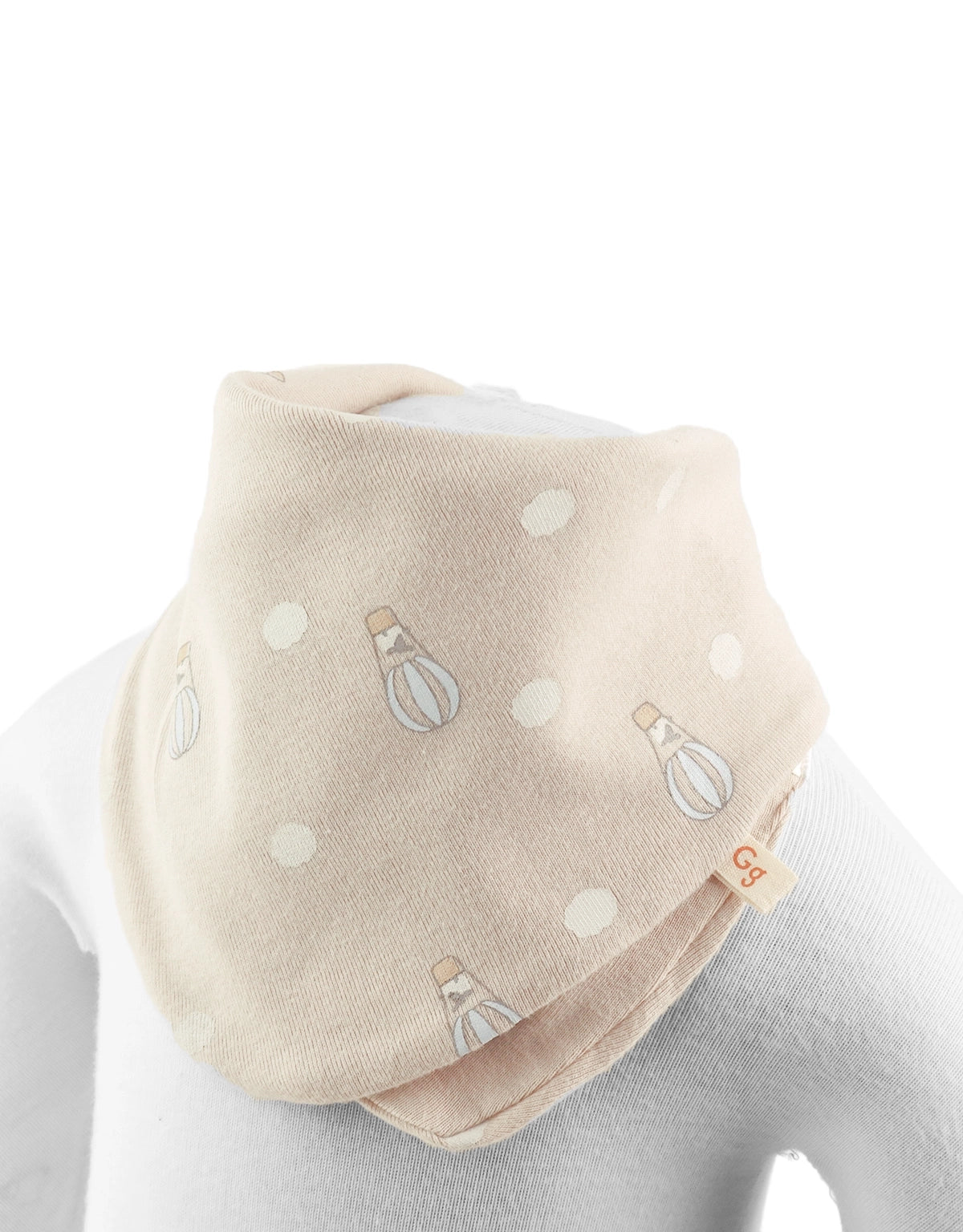 BABY DOMINGO 3-PIECE SCARF-STYLE BIB SET